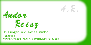 andor reisz business card